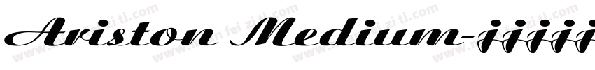 Ariston Medium字体转换